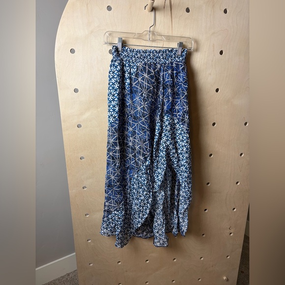 $345 Maje Women’s Blue Printed Viscose Elasticated Skirt Size 36, US Women’s S - Picture 5 of 11